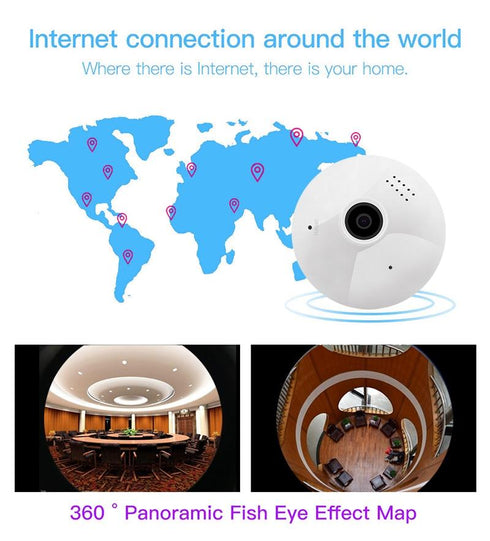 Qamera One - 360° Panoramic Light Bulb IR Camera